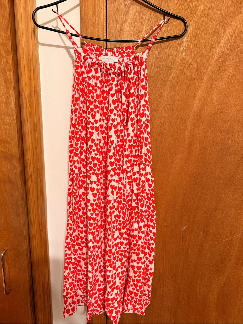 Women’s Red Heart-Print Midi Skirt by Stella McCartney Suze XS